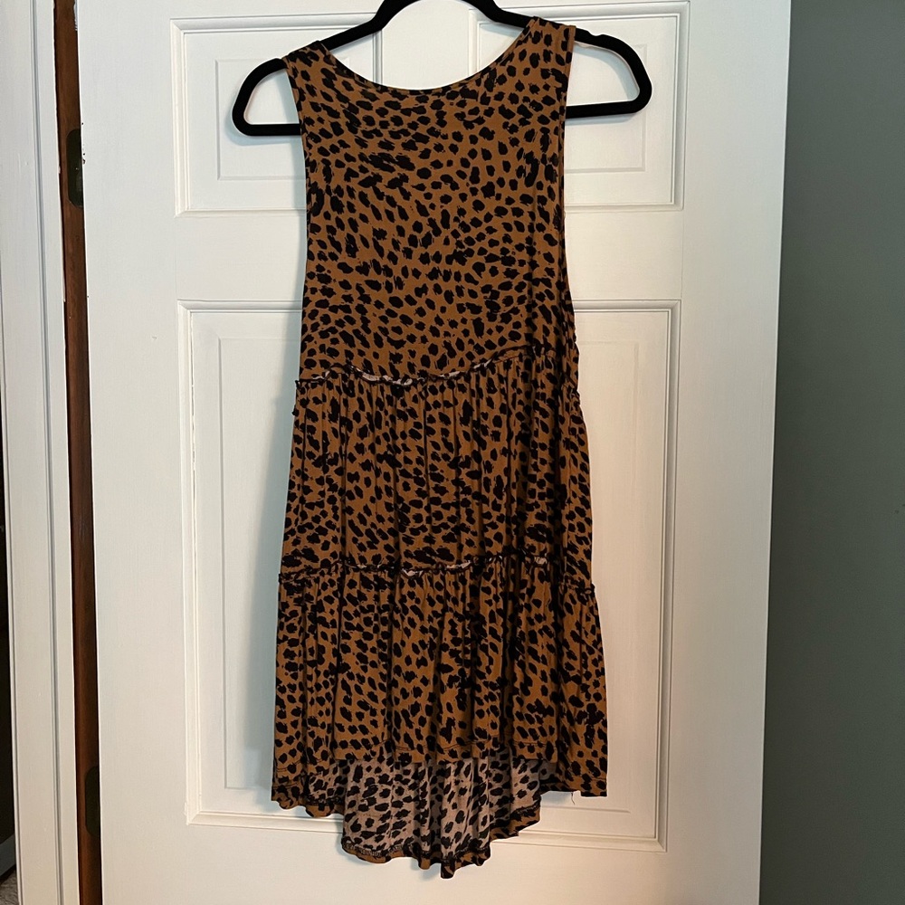 Leopard Print Sleeveless Dress